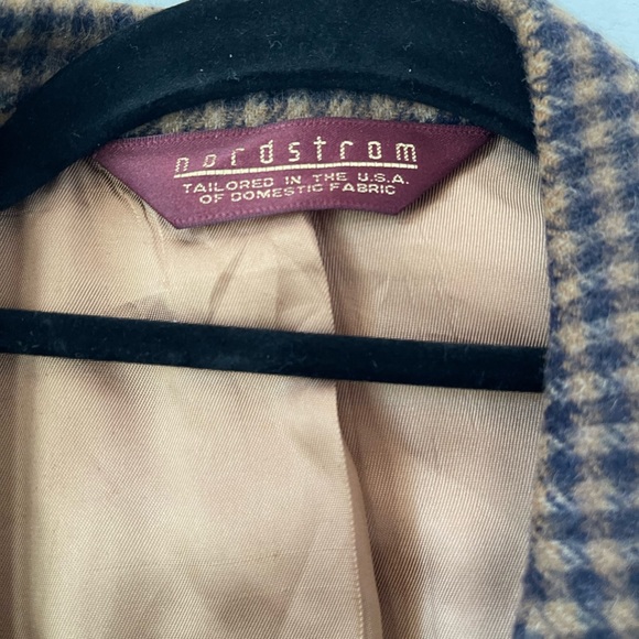 PINCUS BROTHERS MAXWELL Nordstrom Camel Hair Houndstooth 2-Button Sports… - Picture 7 of 9